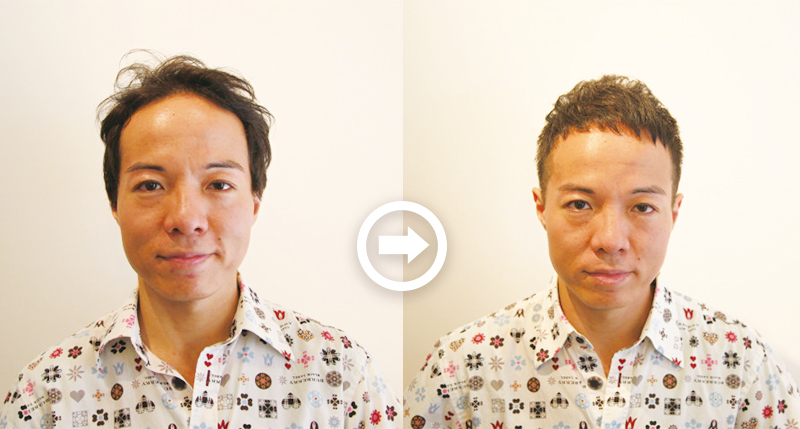 【プロが監修】薄毛をカバーできる髪型に変身!ハゲのタイプ別ヘアカタログ「広くなったおでこ」 4番目の画像