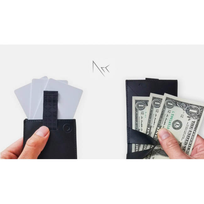 ミニマリストのためのお財布。お札、コイン、カードが入って超薄型の二つ折り財布「Arc Clipfold」