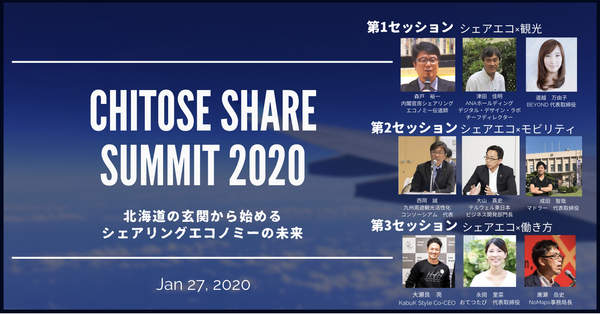 北海道初「シェアサミット」を開催！シェアリングエコノミーをテーマに観光・モビリティ・働き方を学ぶ