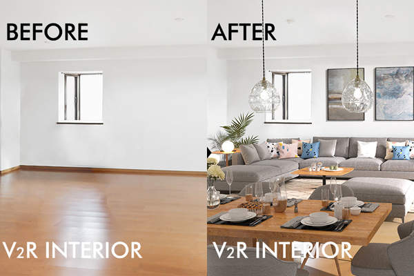 バーチャルで家具のある状態を再現する不動産サービス「V2Rインテリア」が登場
