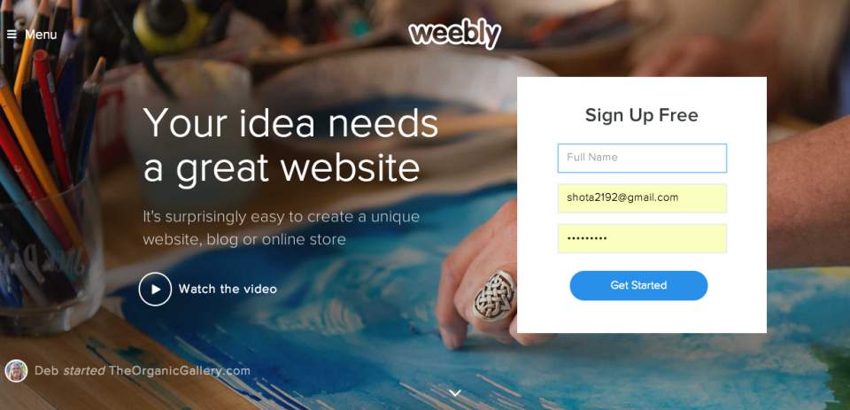 WordPressの代替になる？ドラッグ＆ドロップだけでサイトが作れてしまう「Weebly」 1番目の画像