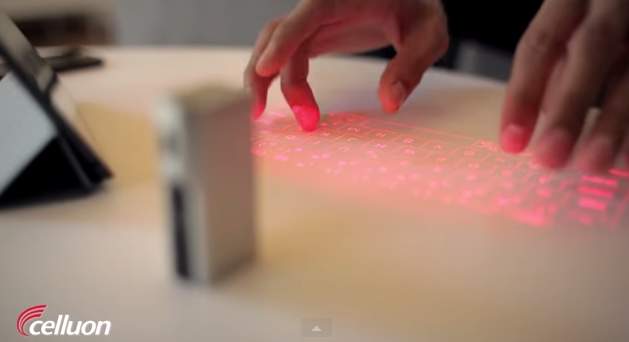 実物のキーボードの時代は終わった！赤外線レーザーで投影するバーチャルキーボード「Epic」 1番目の画像
