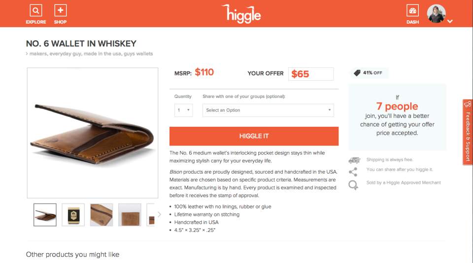 買う側が値段を決める！？欲しい商品の値段を自分で決められるサービス「Higgle」 2番目の画像