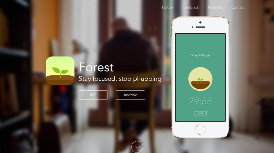 自分の集中力で森を育てる？集中力の持続時間を図れるアプリがシュールで面白い 1番目の画像
