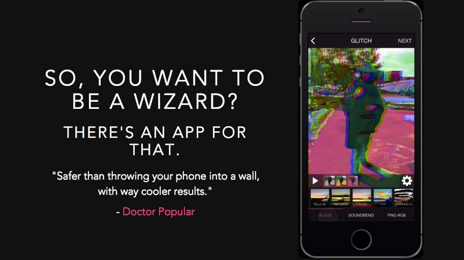 アヴァンギャルドな画像編集アプリ「Glitch Wizard」があなたの写真に魔法をかける 1番目の画像