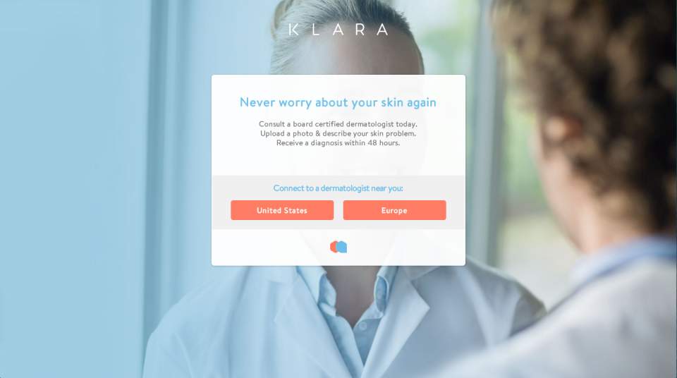 自分の肌の写真を送るだけで皮膚科の診断が！肌トラブルも48時間以内に解決する「KLARA」 1番目の画像