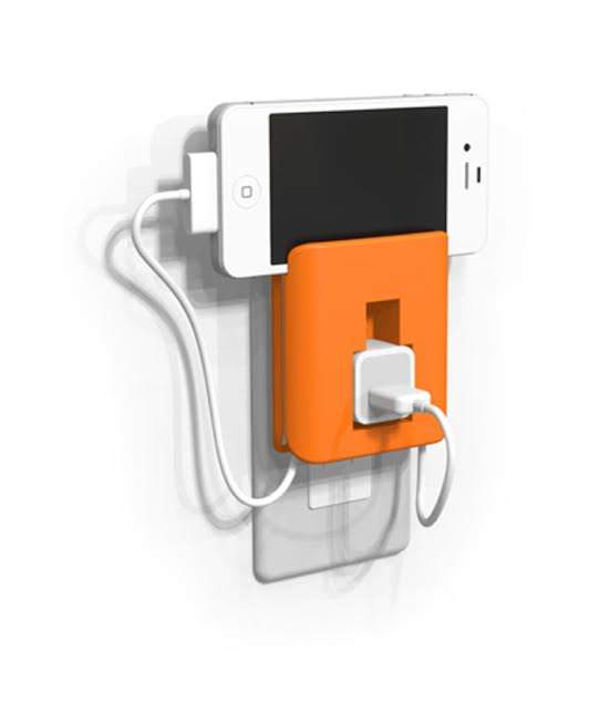 使わない時も、充電中もスマートに。ケーブルを収納しておけるiPhone用『充電器ホルダー』 3番目の画像
