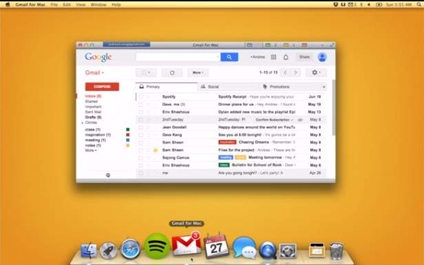 Macユーザーの皆様、お待たせしました！　GmailのMacクライアントが開発中 3番目の画像