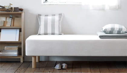 シンプルで素朴なデザインも魅力。アレンジできる楽しさが詰め込まれた無印良品のベッド 7番目の画像