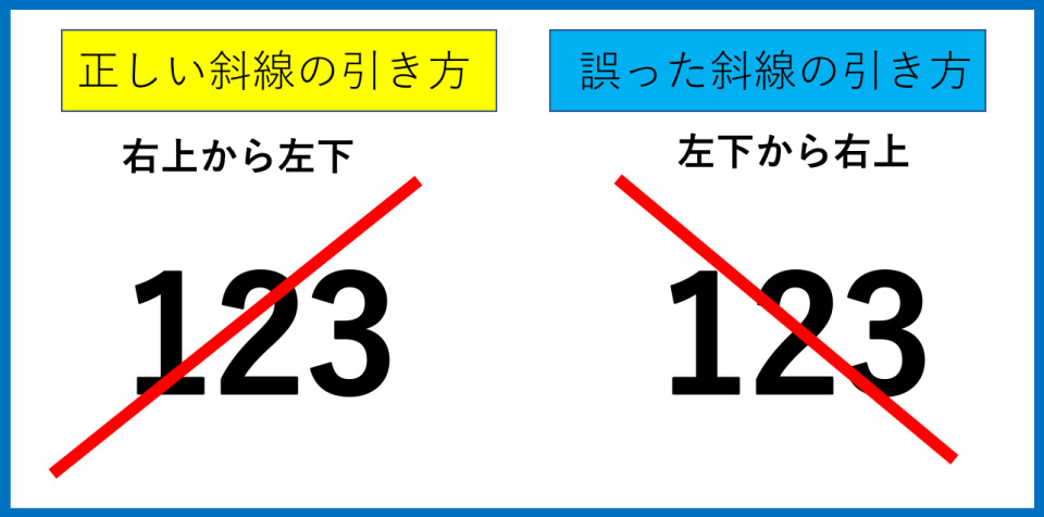 余白や誤字部分に斜線を引くときの「斜線の引き方・正しい向き」 UNOTE[ユーノート] 仕事を楽しく、毎日